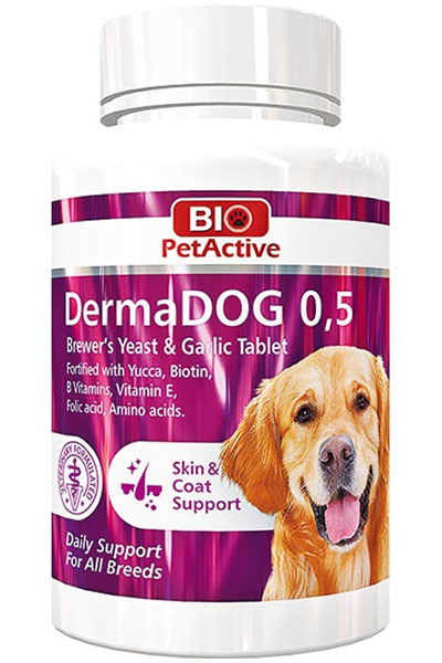 Bio PetActive Dermadog Brewers Köpekler İçin Deri ve Tüy Sağlığı Destekleyici Tablet 150 Tablet
