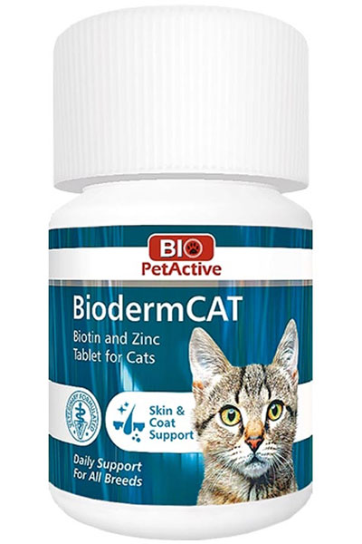 Bio PetActive Kediler İçin Çinko ve Biotin Tableti 100 Tablet