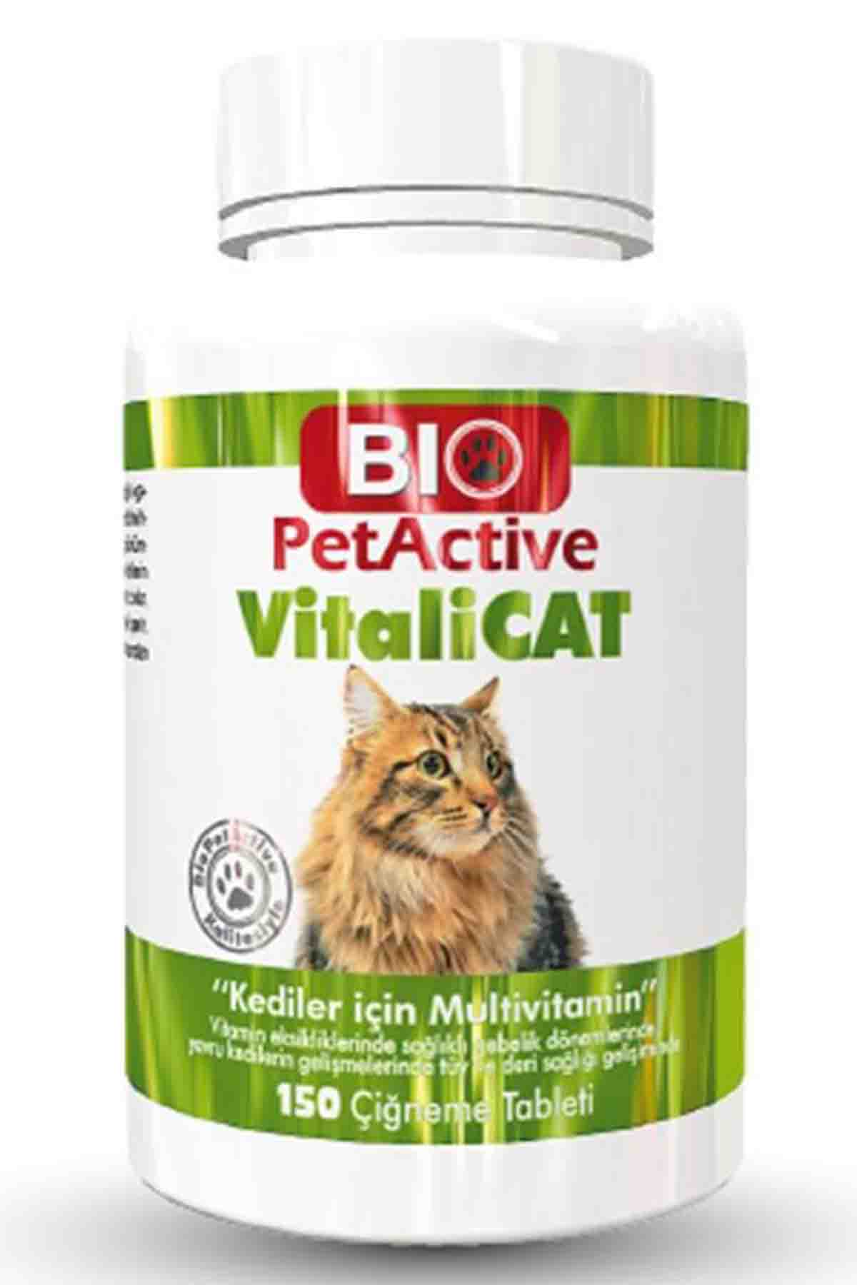 Bio PetActive Vitalicat Kediler İçin Multivitamin 150 Tablet