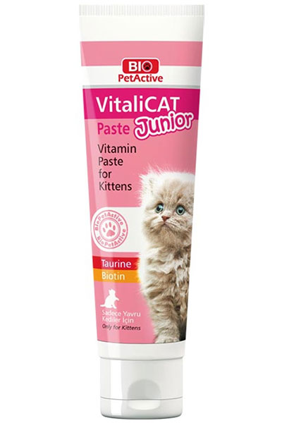 Bio PetActive Vitalicat Yavru Kediler İçin Multivitamin Paste 100ml