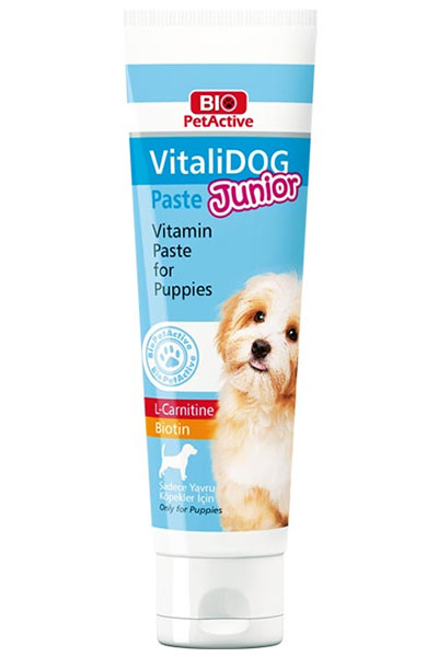 Bio PetActive Vitalidog Yavru Köpek Gelişim Destekleyeyici Multivitamin Paste 100ml