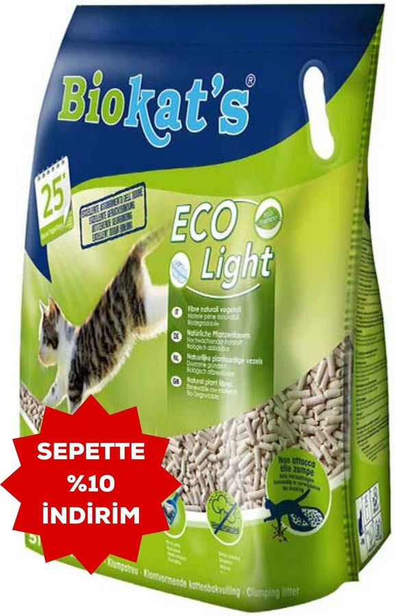 Biokats Pelet Kedi Kumu Eco Light 5lt 