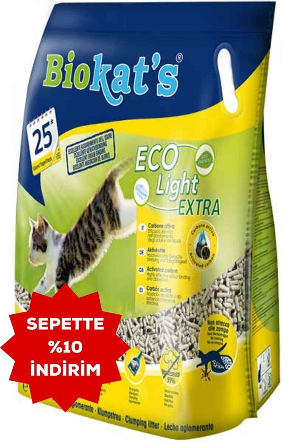 Biokats Pelet Kedi Kumu Eco Light Extra 5lt