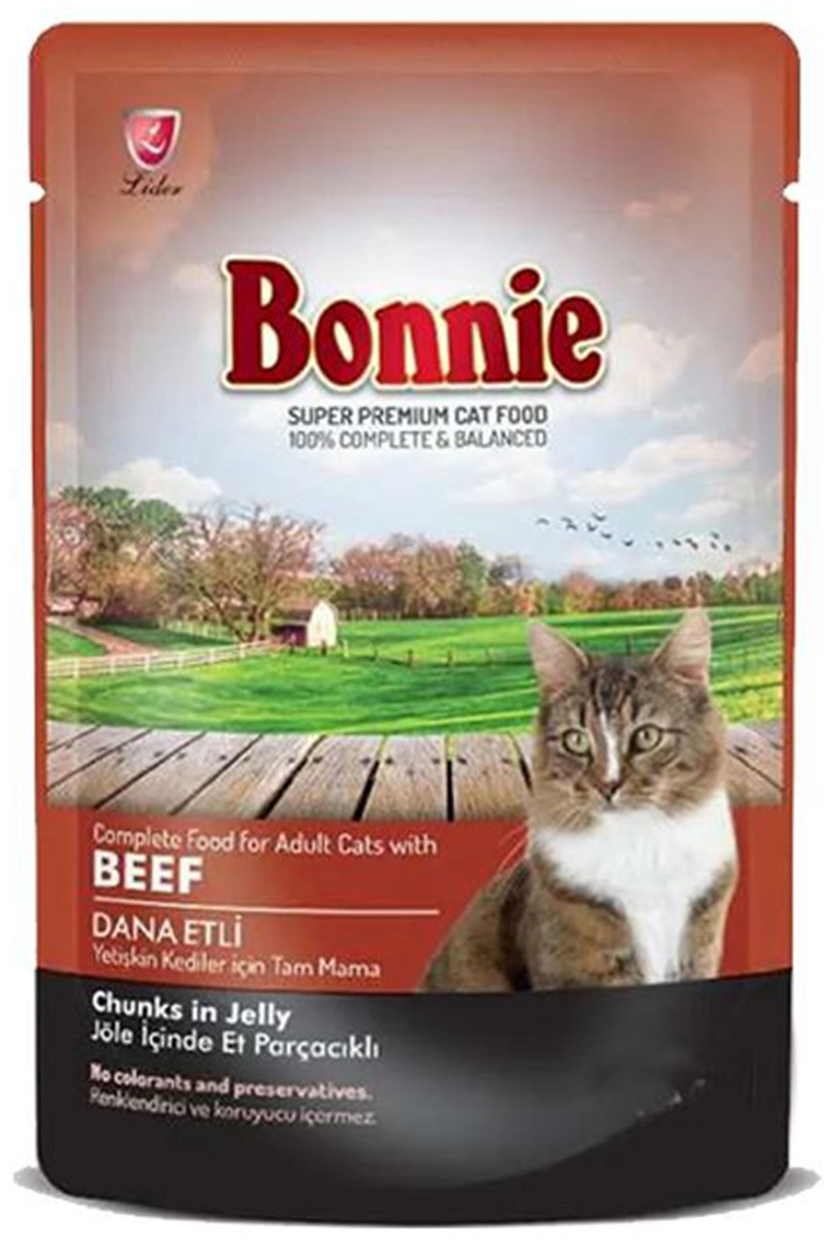 Bonnie Biftekli Kedi Konservesi 85gr