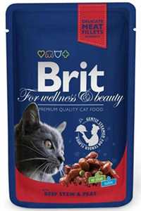 BRIT - Brit Biftek ve Bezelyeli Kedi Konservesi 100gr
