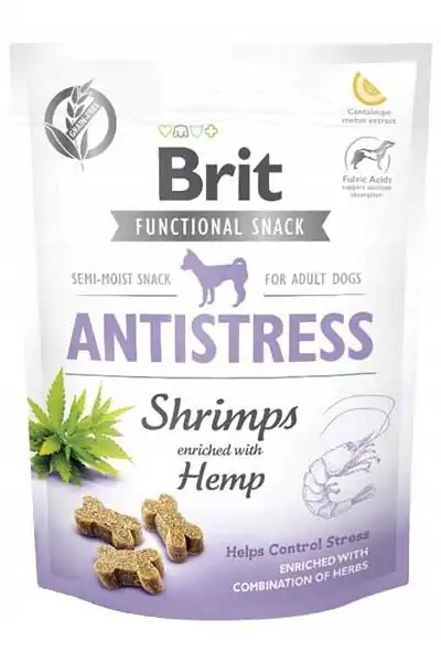 BRIT - Brit Antistress Karides ve Kenevirli Köpek Ödül Maması 150gr