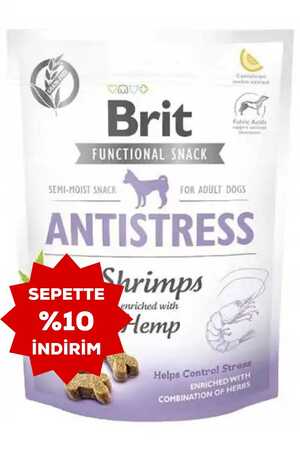 Brit Antistress Karides ve Kenevirli Köpek Ödül Maması 150gr - Thumbnail