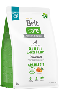 Brit Care Skin & Coat Somonlu Büyük Irk Tahılsız Köpek Maması 3kg
