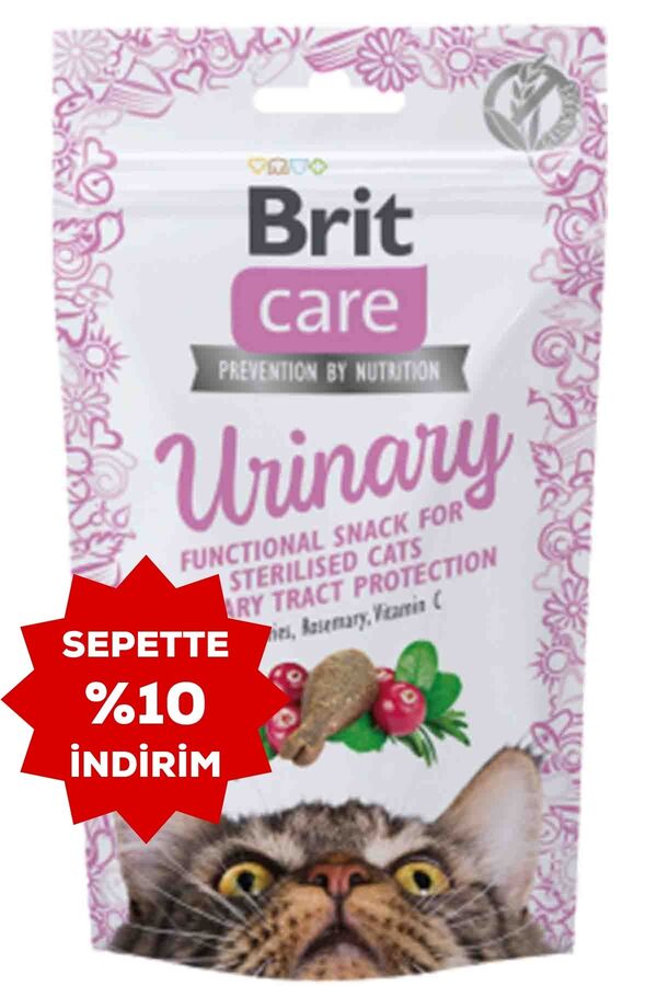 Brit Care Snack Urinary İdrar Sağlığı Destekleyici Kedi Ödül Maması 50gr