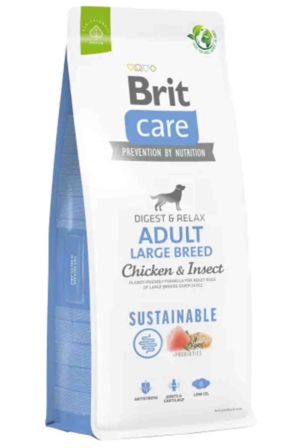 Brit Care Digest & Relax Tavuklu Larva Proteinli Büyük Irk Yetişkin Köpek Maması 14kg