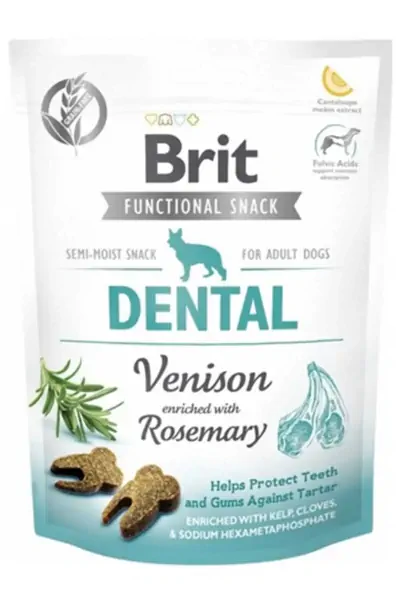 BRIT - Brit Care Dog Functional Snack Biberiye ve Geyik Etli Diş Sağlığı için Köpek Ödülü 150gr