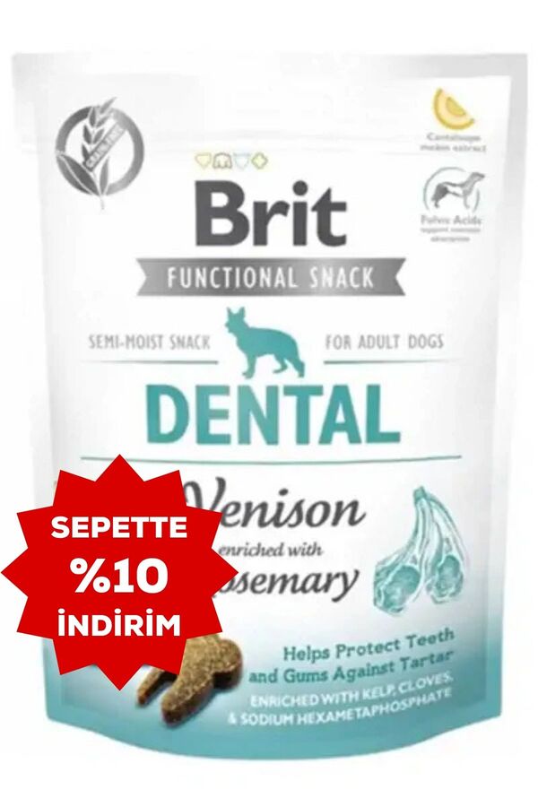 Brit Dental Biberiye ve Geyik Etli Köpek Ödül Maması 150gr
