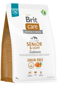 Brit Care Senior&Light Skin&Coat Somonlu Tahılsız Yaşlı Köpek Maması 3kg