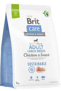 BRIT - Brit Care Digest & Relax Tavuklu Larva Proteinli Büyük Irk Yetişkin Köpek Maması 3kg