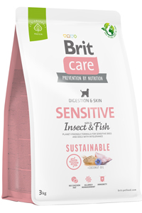 Brit Care Sensitive Digeston & Skin Balıklı Larvalı Yetişkin Köpek Maması 3kg - Thumbnail