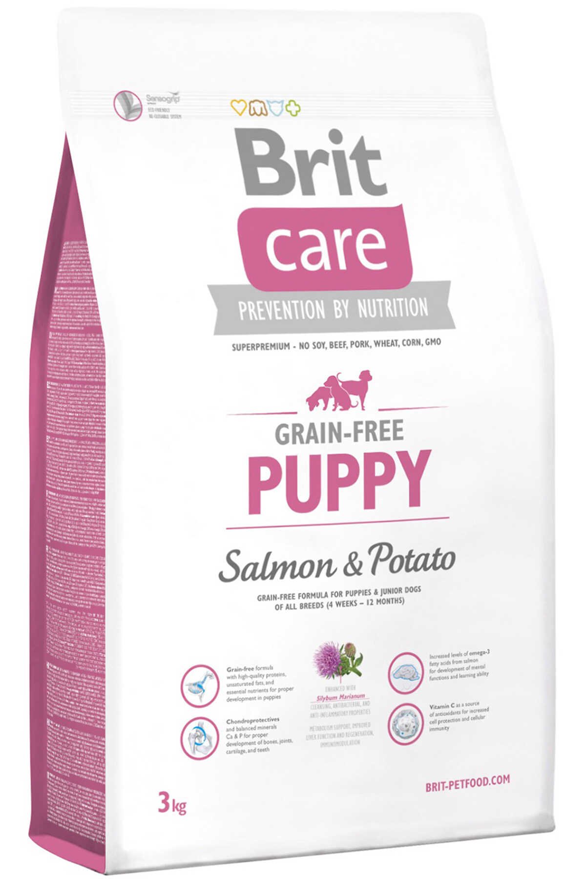 Brit Care Puppy Tahılsız Somon ve Patatesli Yavru Köpek Maması 3kg