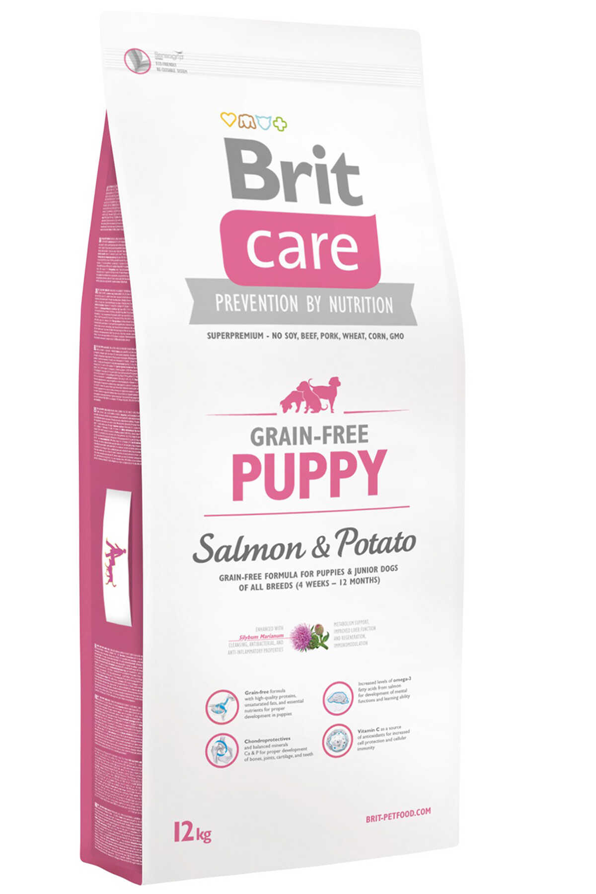 Brit Care Puppy Somon ve Patatesli Tahılsız Yavru Köpek Maması 12kg