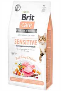 Brit Care Hassas Kediler İçin Hindi ve Somonlu Yetişkin Kedi Maması 2kg