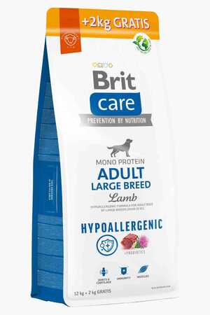BRIT - Brit Care Mono Protein Hipoalerjenik Büyük Irk Kuzulu Yetişkin Köpek Maması 12kg+2kg