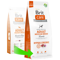 Brit Care Mono Protein Hipoalerjenik Kuzu Etli Orta Irk Yetişkin Köpek Maması 3kg - Thumbnail