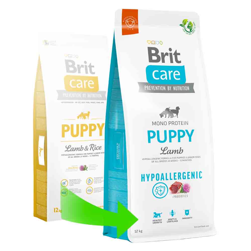 Brit Care Mono Protein Hipoalerjenik Kuzu Etli Yavru Köpek Maması 3kg