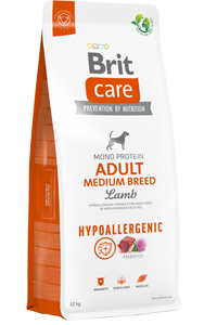 Brit Care Mono Protein Hipoalerjenik Kuzu Etli Orta Irk Yetişkin Köpek Maması 12kg - Thumbnail