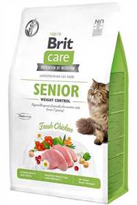BRIT - Brit Care Senior Kilo Kontrolü İçin Tahılsız Tavuklu Yaşlı Kedi Maması 2kg