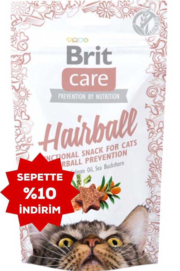 Brit Care Snack Hairball Tüy Yumağı Önleyici Ördekli Kedi Ödül Maması 50gr