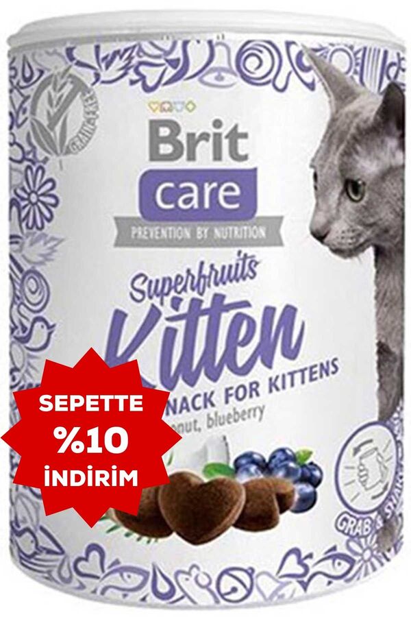 Brit Care Snack SuperFruits Yavru Kedi Ödül Maması 100gr