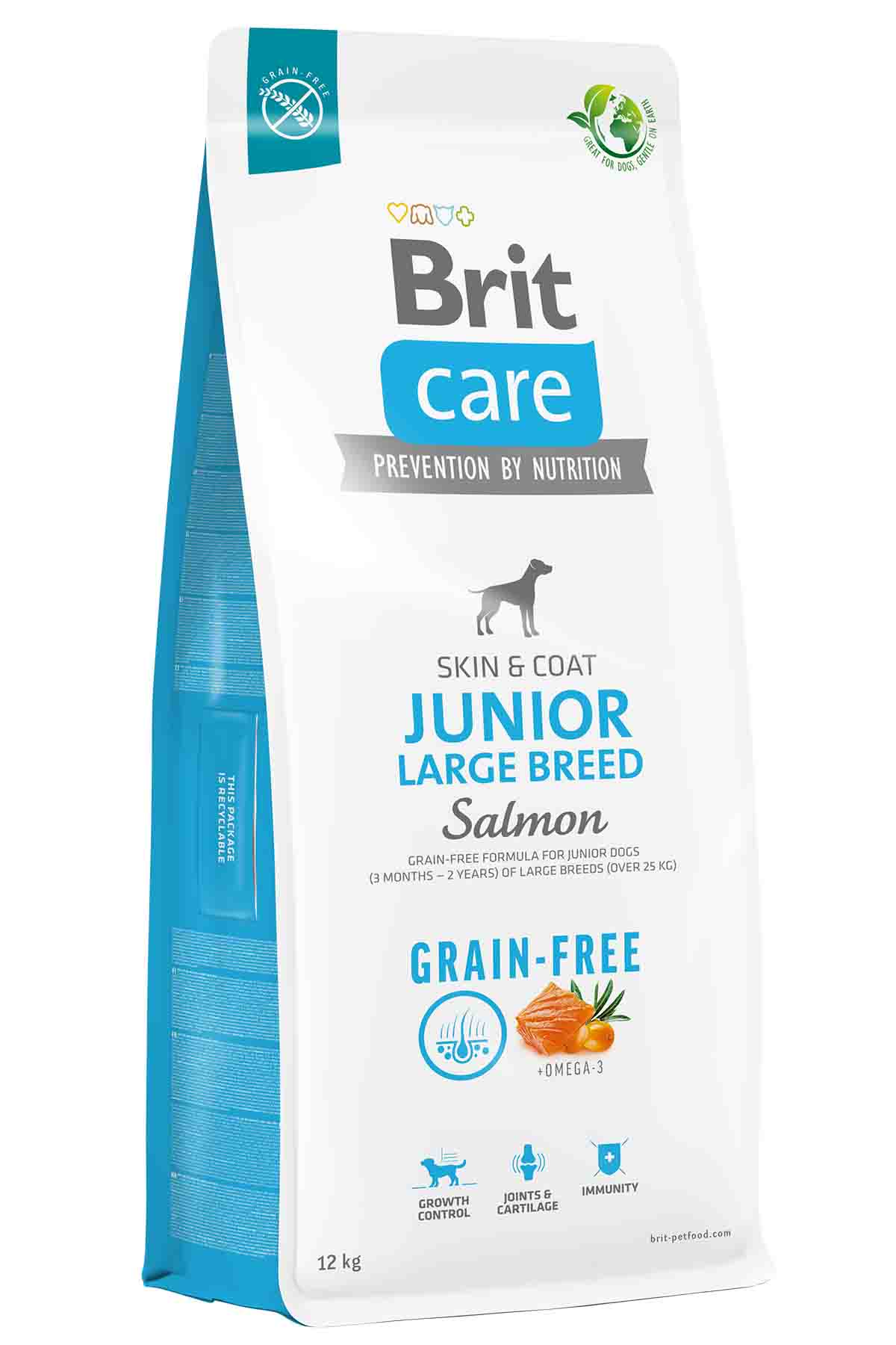Brit Care Skin&Coat Junior Tahılsız Somonlu Büyük Irk Yavru Köpek Maması 12kg - Thumbnail