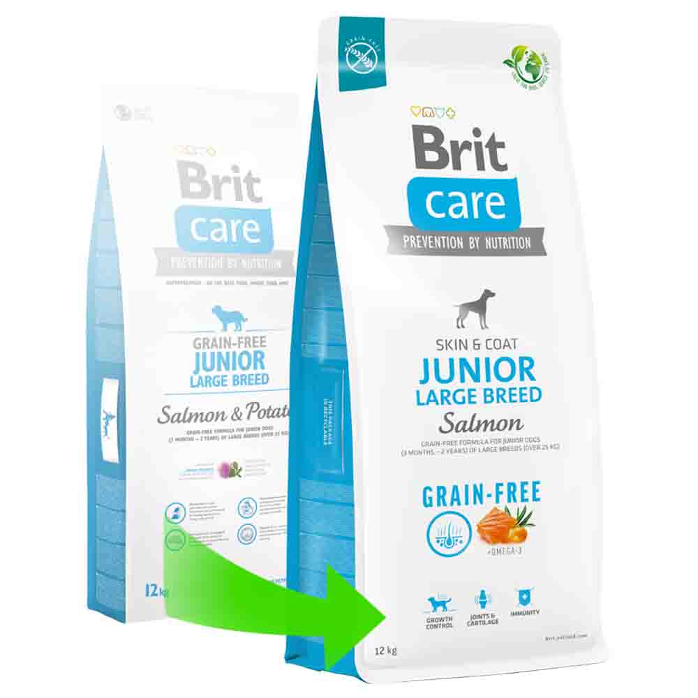 Brit Care Skin&Coat Junior Tahılsız Somonlu Büyük Irk Yavru Köpek Maması 3kg