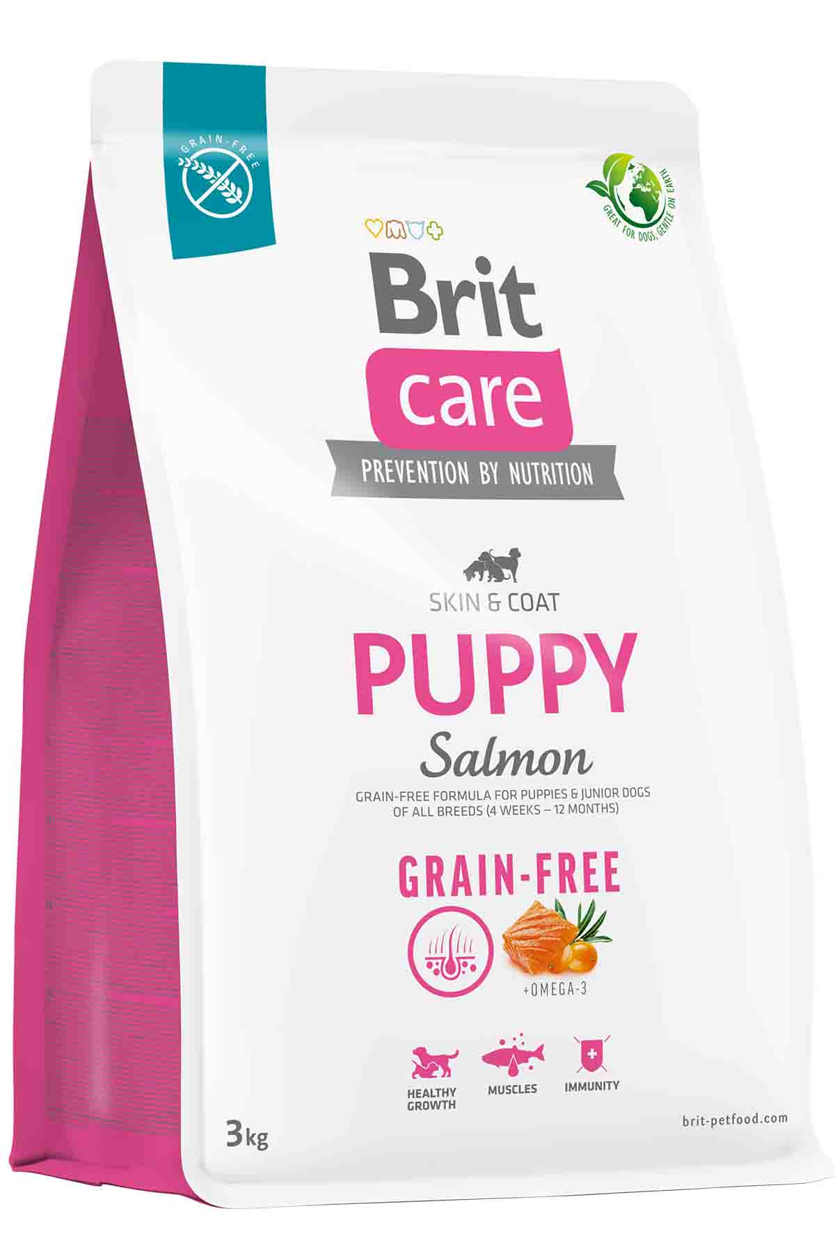 Brit Care Skin&Coat Tahılsız Somonlu Yavru Köpek Maması 3kg
