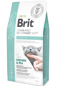 BRIT - Brit Veterinary Diet Struvite Tahılsız Tavuk ve Bezelyeli Kedi Maması 5kg
