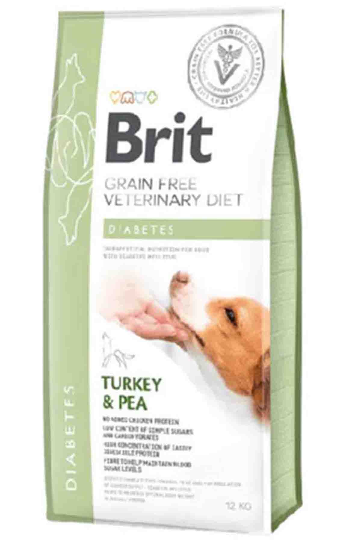 Brit Veterinary Diet Diyabet Hastalığı Olan Köpekler için Tahılsız Köpek Maması 12kg