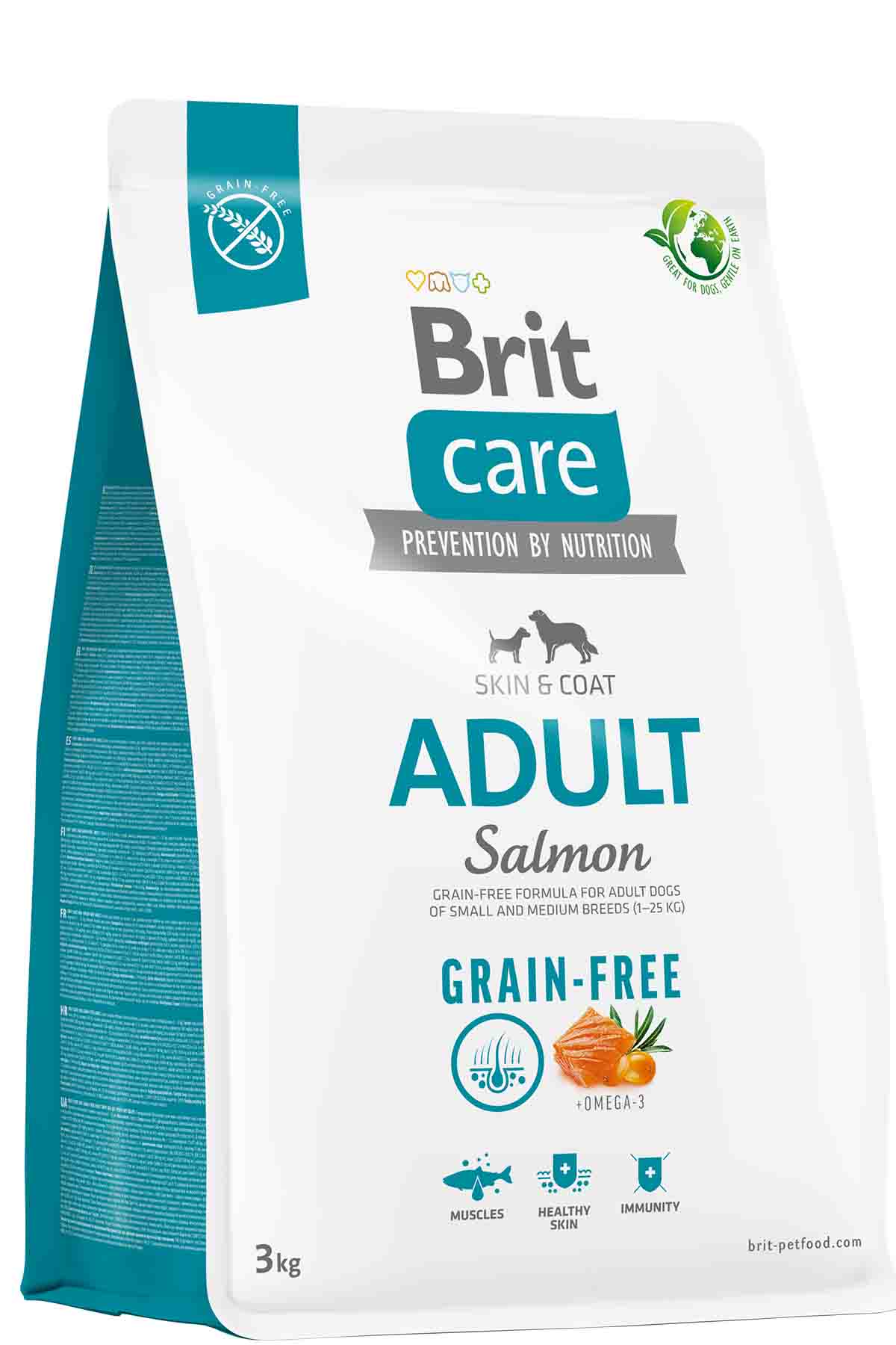 Brit Care Skin&Coat Tahılsız Somonlu Yetişkin Köpek Maması 3kg