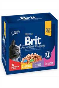 Brit Family Karışık Kedi Konservesi 12x100gr