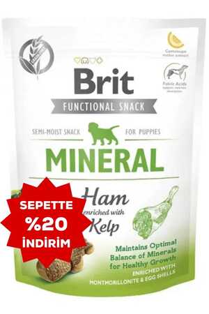 Brit Mineral Jambon ve Deniz Yosunlu Yavru Köpek Ödül Maması 150gr - Thumbnail