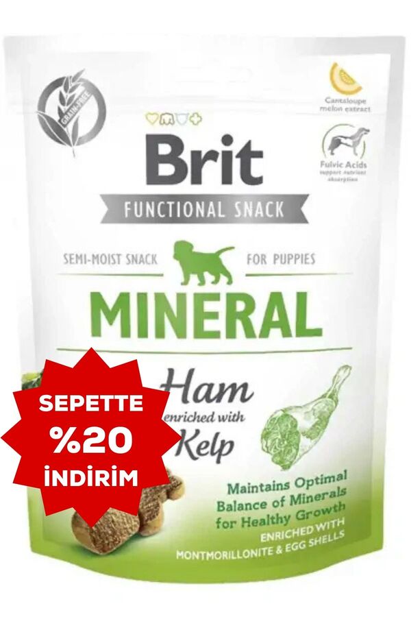 Brit Mineral Jambon ve Deniz Yosunlu Yavru Köpek Ödül Maması 150gr