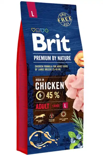 Brit Premium Nature Adult Büyük Irk Tavuklu Yetişkin Köpek Maması 15kg