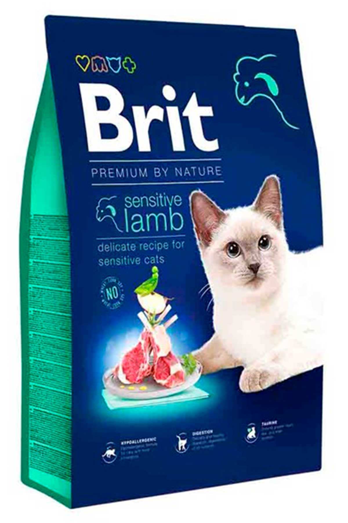 Brit Premium Sensitive Kuzu Etli Kedi Maması 8kg