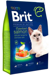 BRIT - Brit Premium Somonlu Kısırlaştırılmış Kedi Maması 8kg