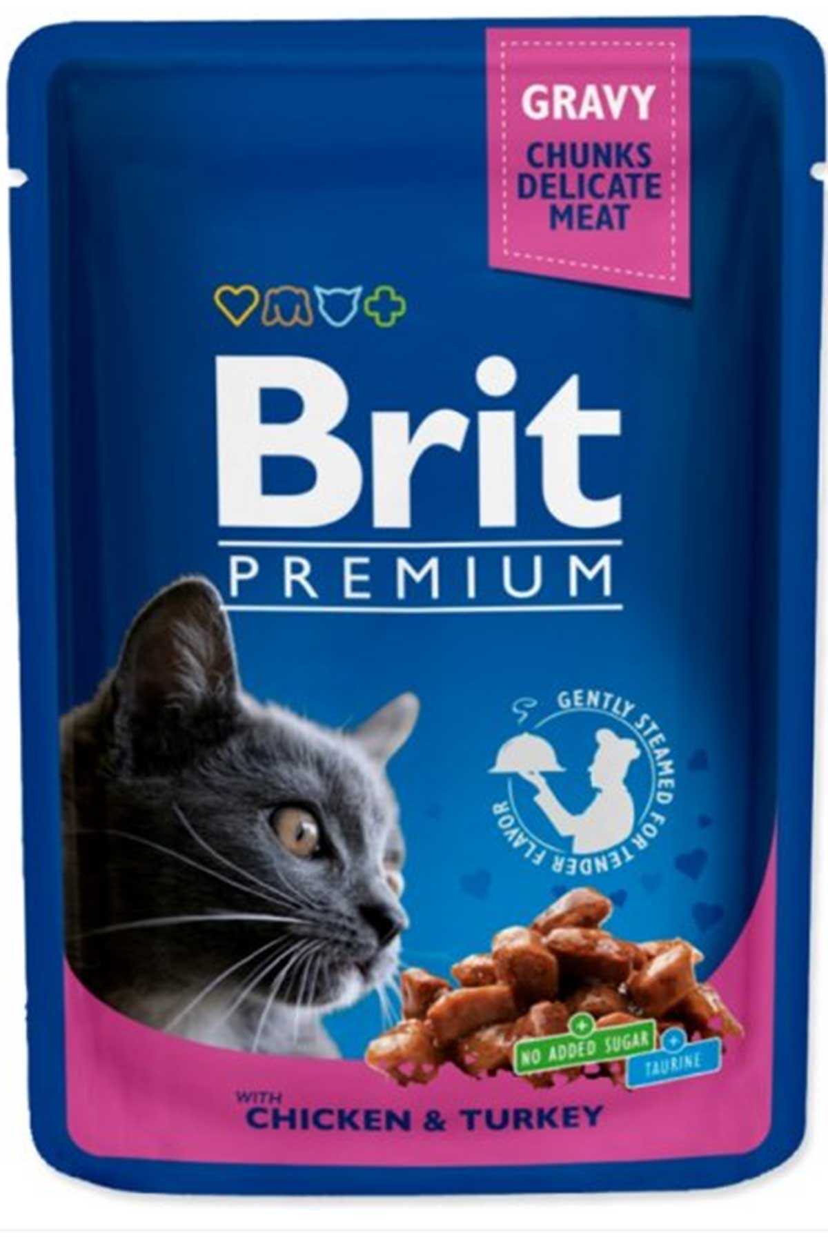 Brit Tavuk ve Hindi Etli Kedi Konservesi 100gr