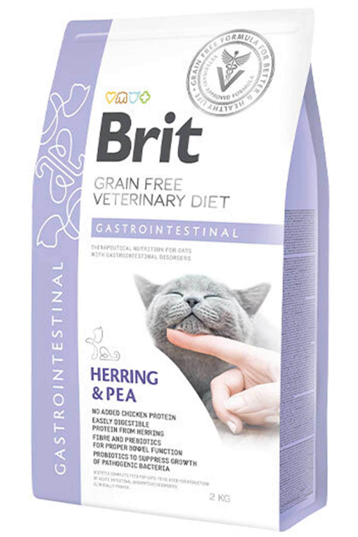 Brit Veterinary Diet Gastrointestinal Sindirim Sistemi Destekleyici Tahılsız Kedi Maması 2kg