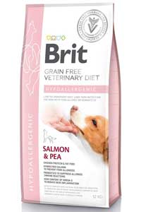BRIT - Brit Veterinary Diet Hypo-Allergenic Cilt Sağlığı Destekleyici Somonlu Tahılsız Köpek Maması 12kg