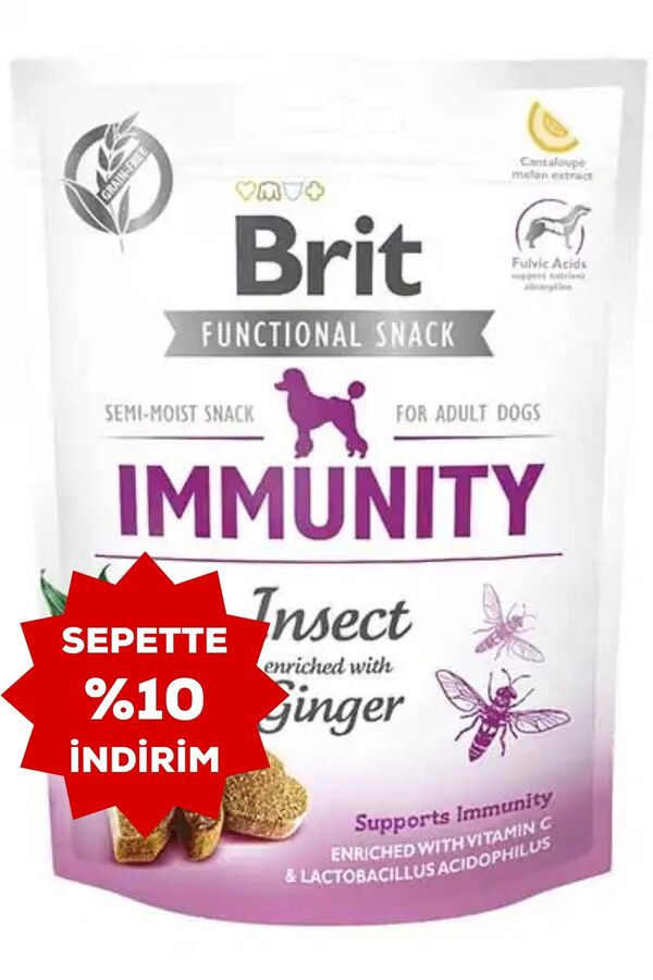 Brit Immunity Zencefilli ve Larva Proteinli Köpek Ödül Maması 150gr