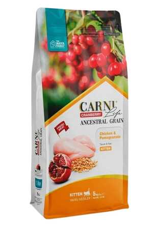 CARNI - Carni Life Cranberry Ancestral Grain Tavuk ve Nar Yavru Kedi Maması 5kg