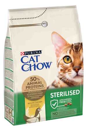 CAT CHOW - Cat Chow Tavuklu Kısırlaştırılmış Kedi Maması 3kg