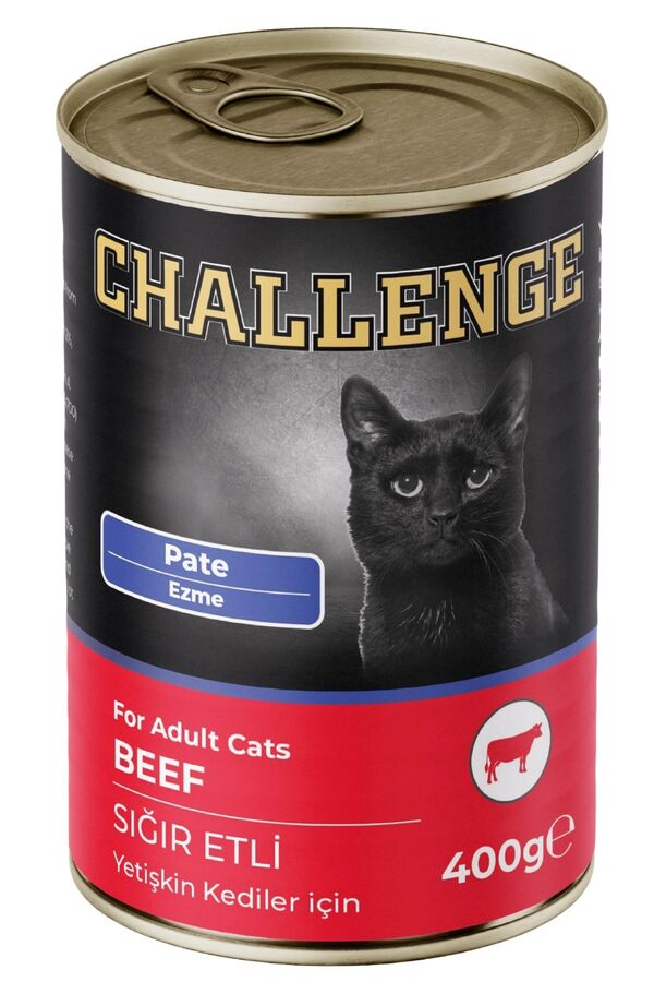 Challenge Pate Sığır Etli Yetişkin Kedi Konservesi 400gr