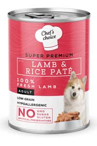 CHEFS CHOICE - Chef's Choice Kıyılmış Kuzulu ve Pirinçli Yetişkin Köpek Konservesi 400gr
