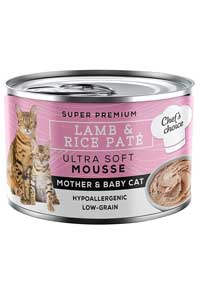 CHEFS CHOICE - Chefs Choice Mother & Baby Cat Soft Mousse Anne ve Yavru Kedi Konservesi 200 Gr